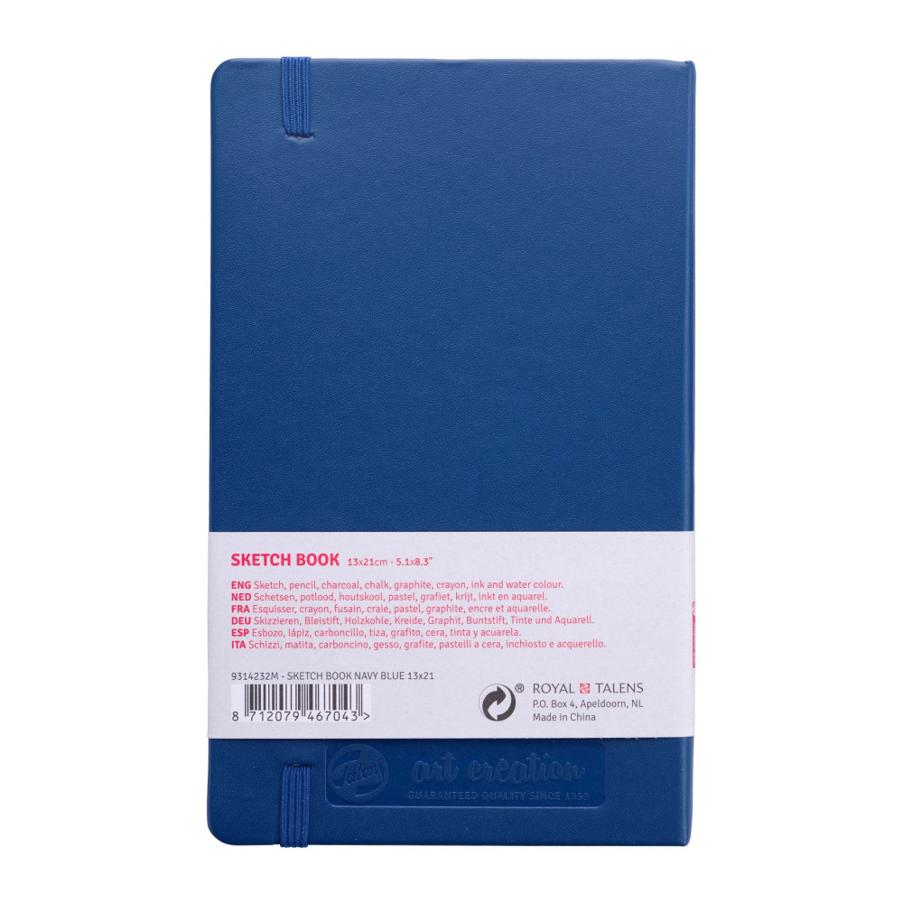 Szkicownik 13 x 21 cm - Talens Art Creation - Navy Blue, 140 g, 80 ark.