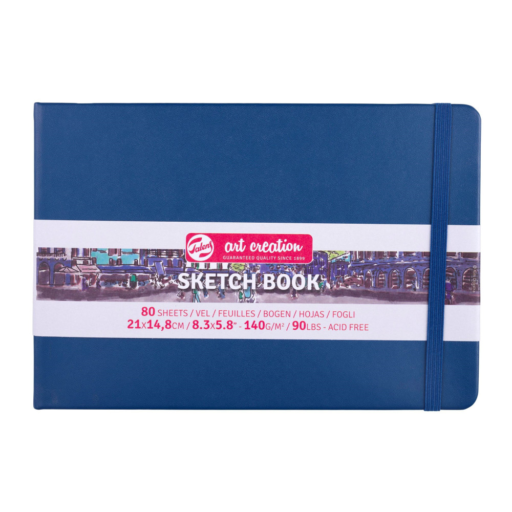 Szkicownik 21 x 15 cm - Talens Art Creation - Navy Blue, 140 g, 80 ark.