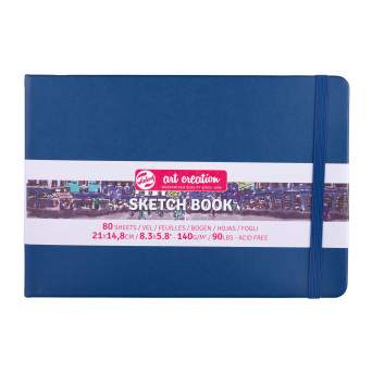 Szkicownik 21 x 15 cm - Talens Art Creation - Navy Blue, 140 g, 80 ark.