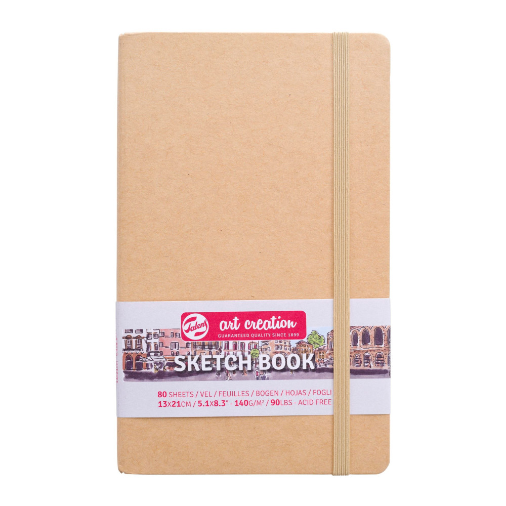 Szkicownik 13 x 21 cm - Talens Art Creation - Kraft, 140 g, 80 ark.