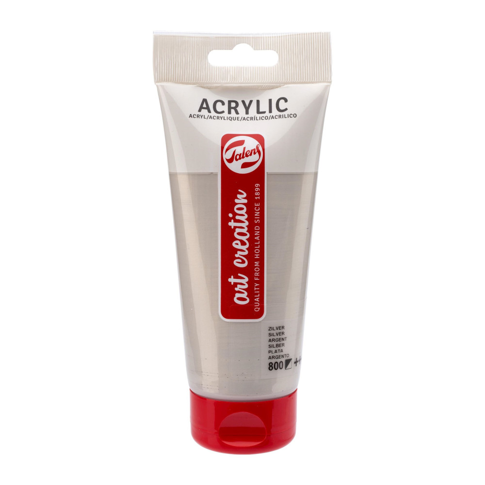 Acrylic paint in tube - Talens Art Creation - Silver, 200 ml