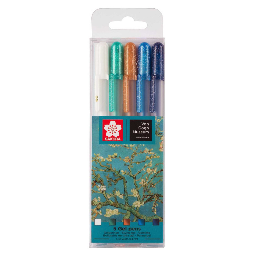 Zestaw długopisów żelowych Gelly Roll - Sakura x Van Gogh Museum - 5 szt.
