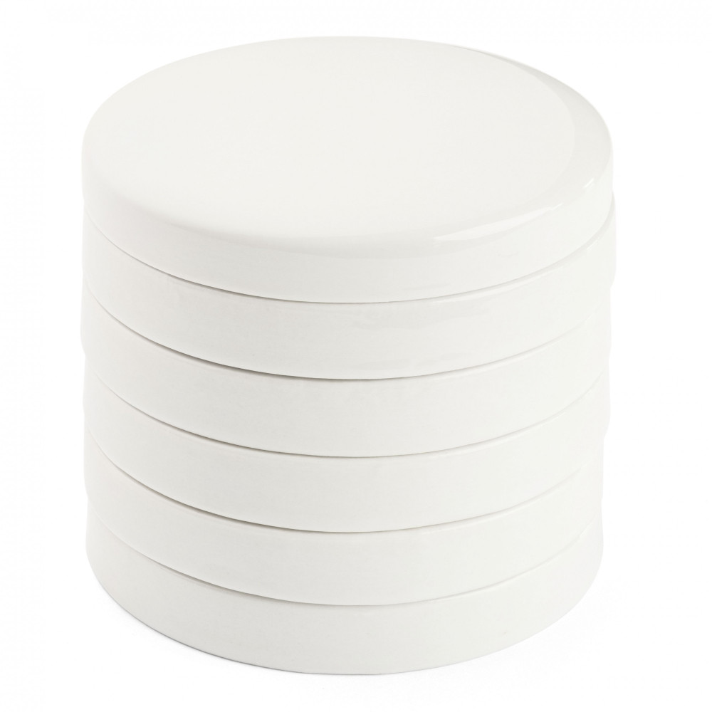Set of porcelain painting palettes - Renesans - round, 5 pcs
