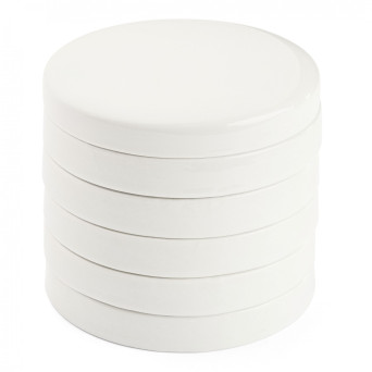 Set of porcelain painting palettes - Renesans - round, 5 pcs
