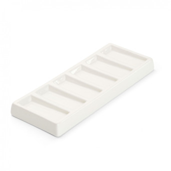 Porcelain painting palette - Renesans - rectangular, 6 wells