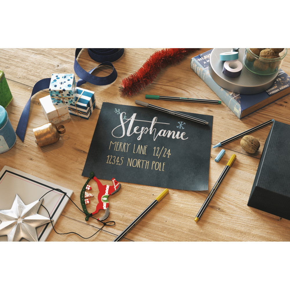 Flamaster Pen 68 - Stabilo - złoty metaliczny, nr 810