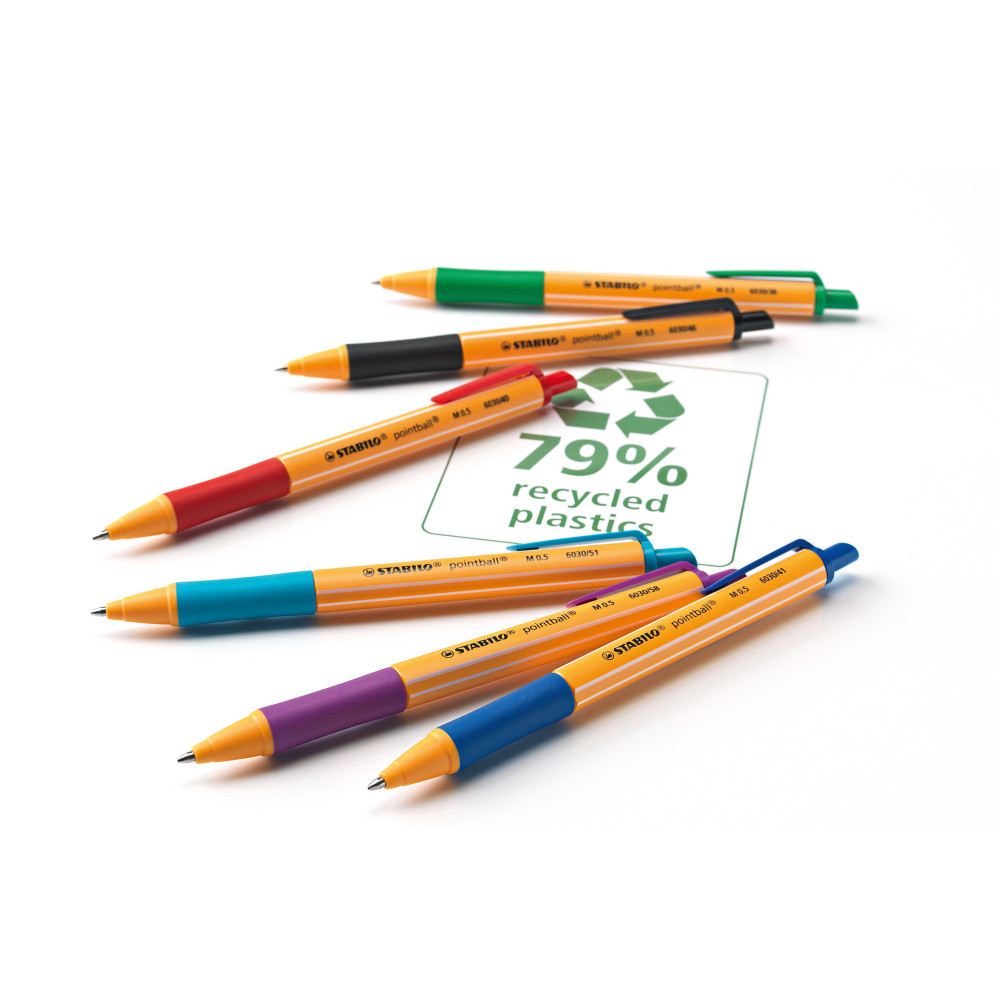 Pointball pen - Stabilo - turquoise, 0,5 mm