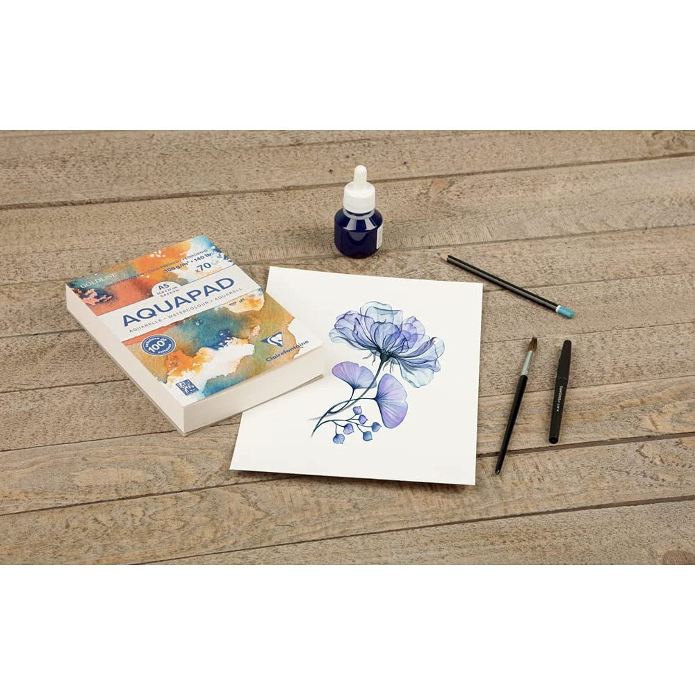 Blok do akwareli Aquapad Watercolour - Clairefontaine - cold pressed A3, 300 g 30 ark.