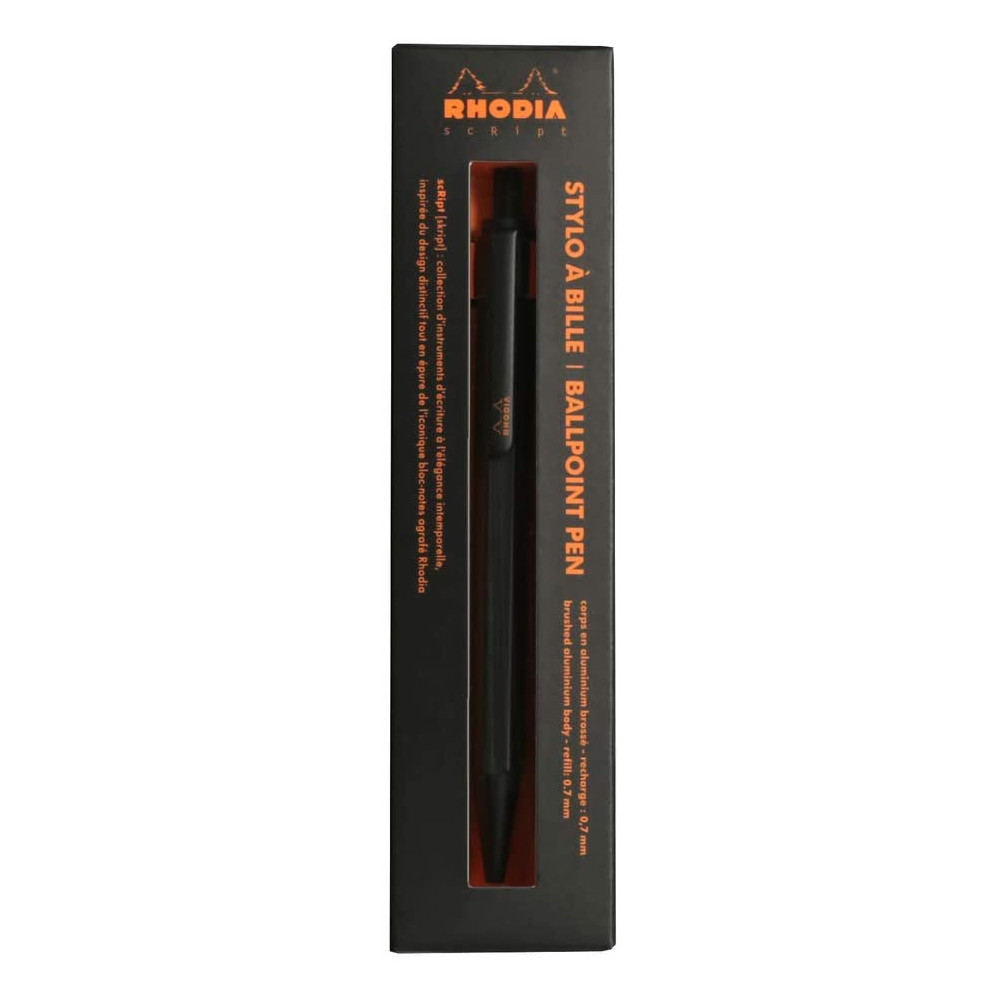 Długopis kulkowy scRipt - Rhodia - Black