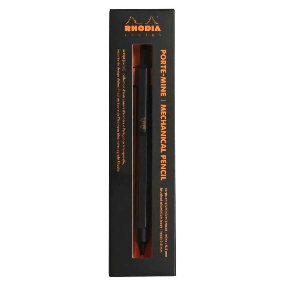 Ołówek automatyczny scRipt - Rhodia - Black