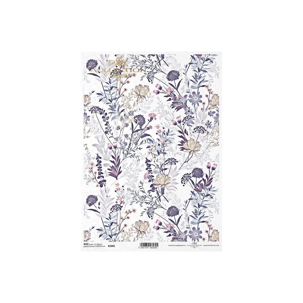 Decoupage rice paper A4 - ITD Collection - R1885