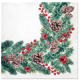Serwetki ozdobne - Paw - Winter Branches, 20 szt.