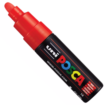 Marker Posca PC-7M - Uni - czerwony, red