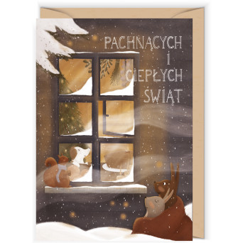Greeting card - Cudowianki - Pachnące święta, 12 x 17 cm