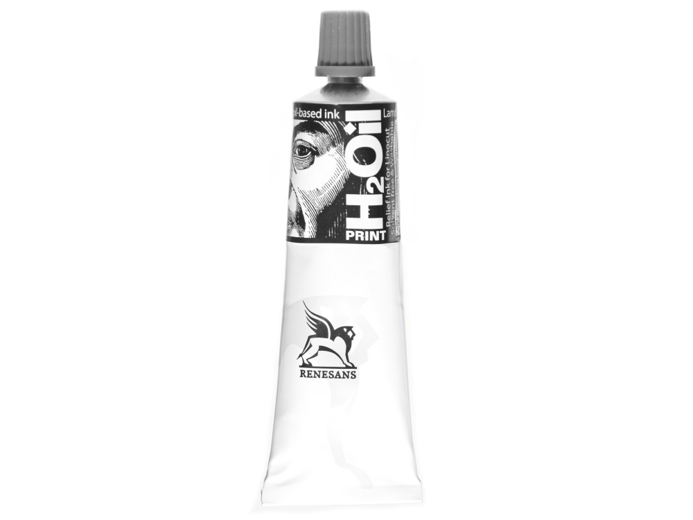 Farba graficzna do linorytu H2Oil Print - Renesans - Czerń Karbonowa, 60 ml
