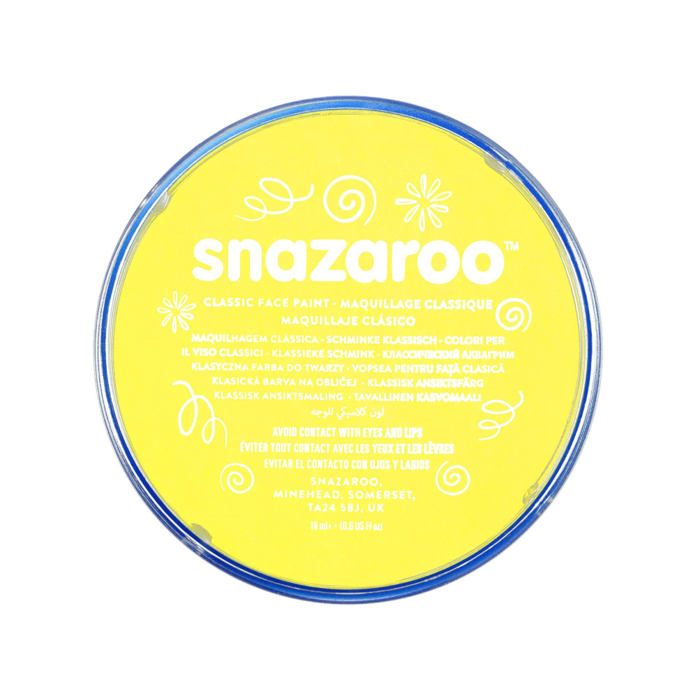 Farba do malowania twarzy - Snazaroo - Pale Yellow, 18 ml