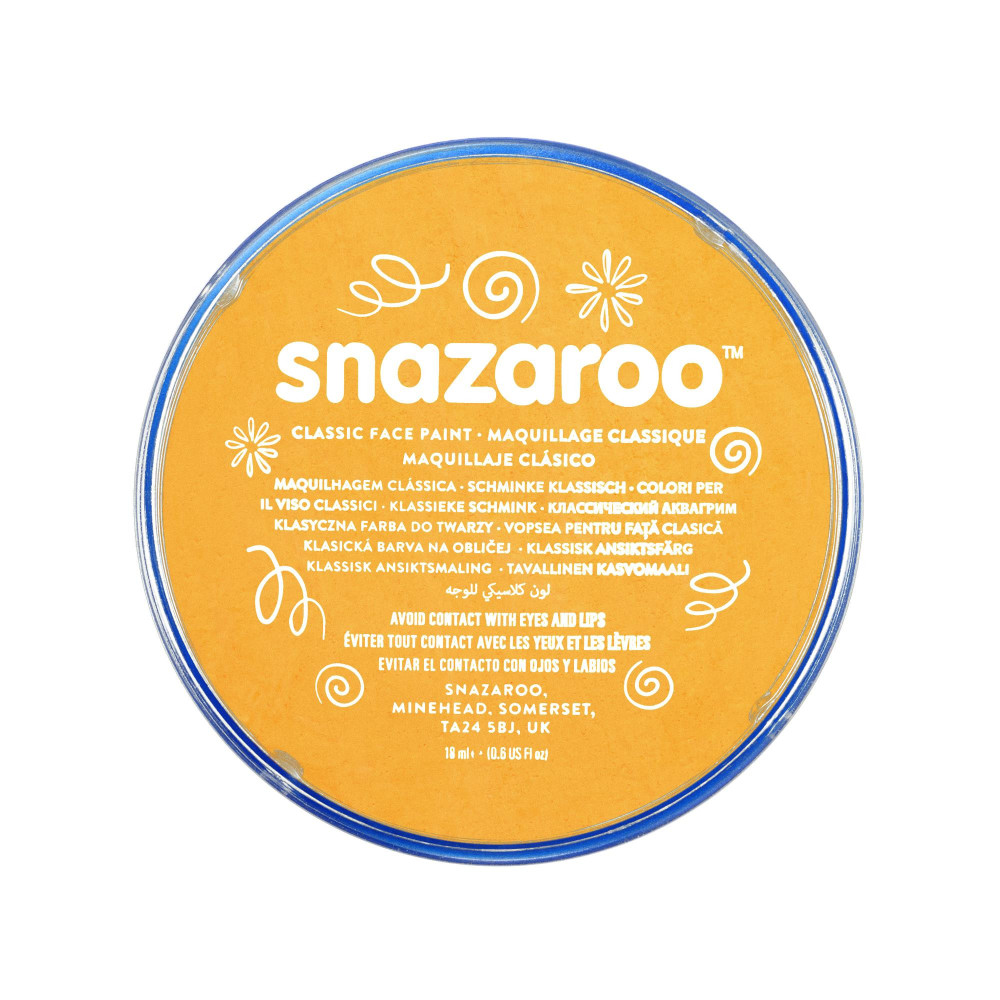 Face and body make-up paint - Snazaroo - Ochre Yellow, 18 ml