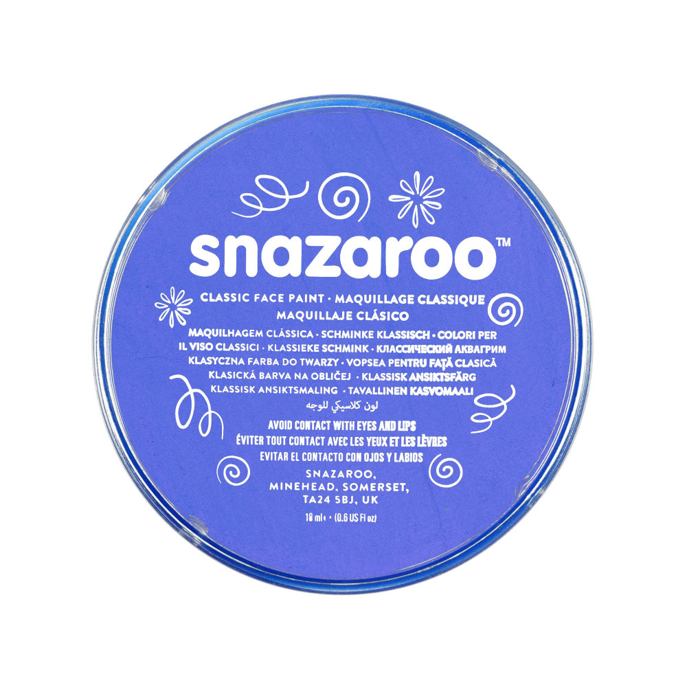 Farba do malowania twarzy - Snazaroo - Sky Blue, 18 ml