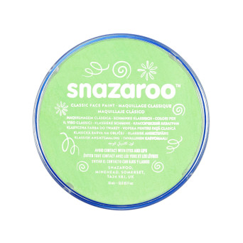 Farba do malowania twarzy - Snazaroo - Light Green, 18 ml