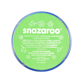 Farba do malowania twarzy - Snazaroo - Lime Green, 18 ml