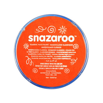 Face and body make-up paint - Snazaroo - Dark Orange, 18 ml