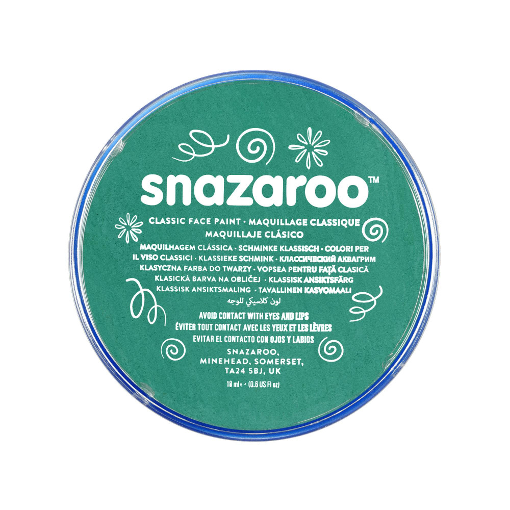 Face and body make-up paint - Snazaroo - Teal, 18 ml