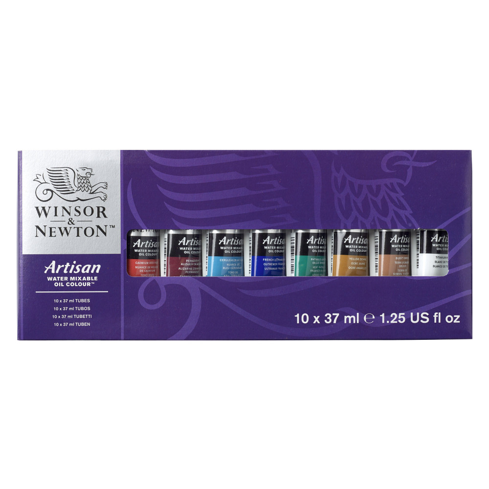 Zestaw farb olejnych w tubkach Artisan - Winsor & Newton - 10 kolorów x 37 ml