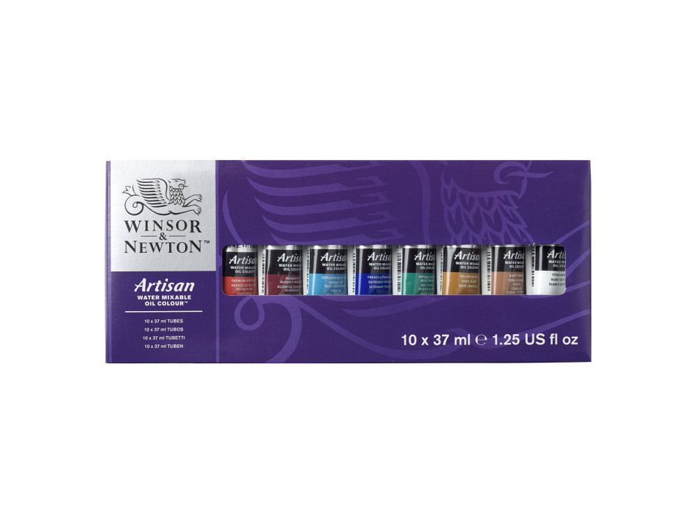 Zestaw farb olejnych w tubkach Artisan - Winsor & Newton - 10 kolorów x 37 ml