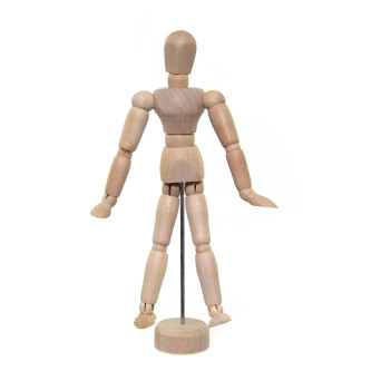 Drewniany manekin do nauki rysunku - Lefranc & Bourgeois - 12 cm