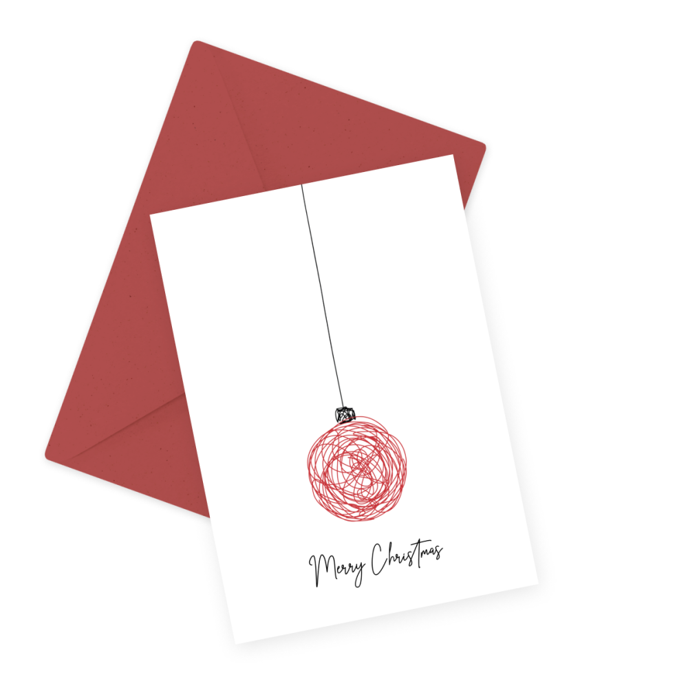 Greeting card - Eökke - Bauble, 12 x 17 cm