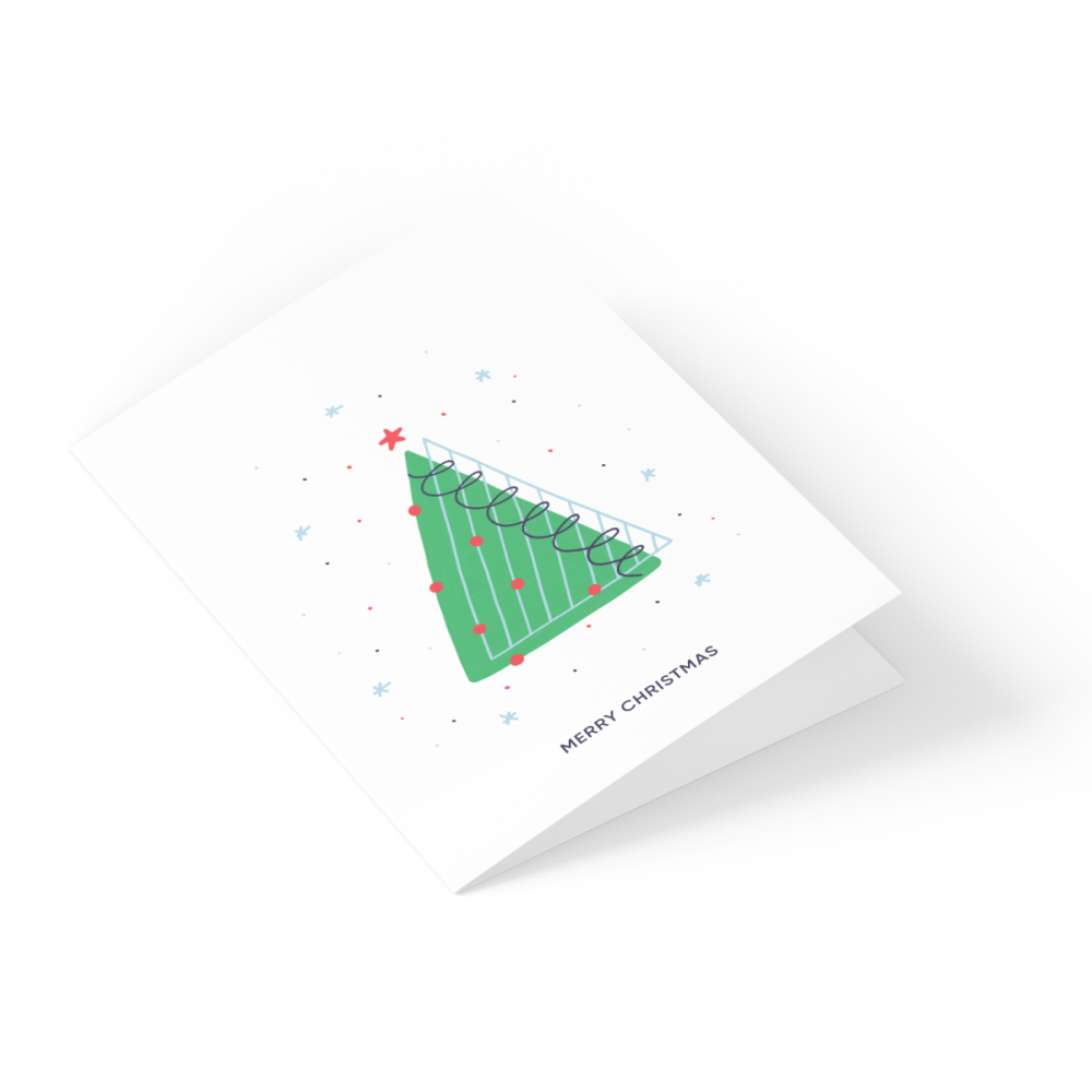Greeting card - Eökke - Christmas tree, 12 x 17 cm
