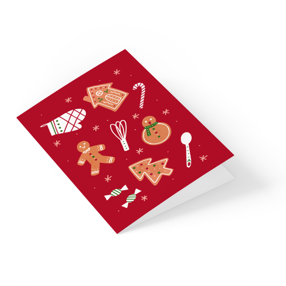 Greeting card - Eökke - Gingerbread cookies, 12 x 17 cm
