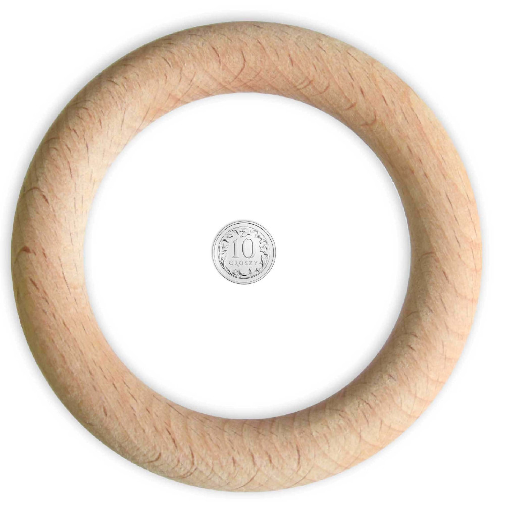 Kółko pierścień drewniany do makramy - 93 mm