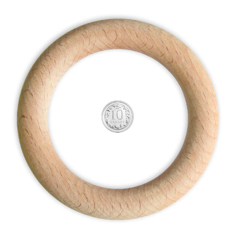 Macrame wooden rings - 77 mm