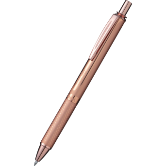 Pióro kulkowe EnerGel, aluminiowe - Pentel - różowe złoto, 0,7 mm
