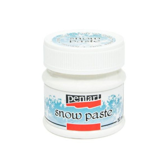 Pasta strukturalna imitująca śnieg - Pentart - 50 ml