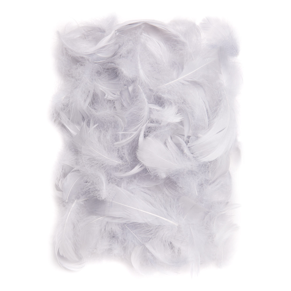 Decorative feathers - DpCraft - grey, 10 g