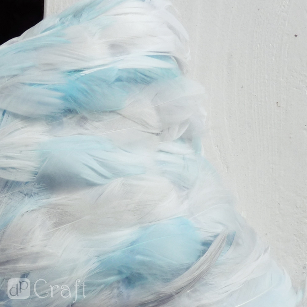 Piórka dekoracyjne - DpCraft - szare, 10 g