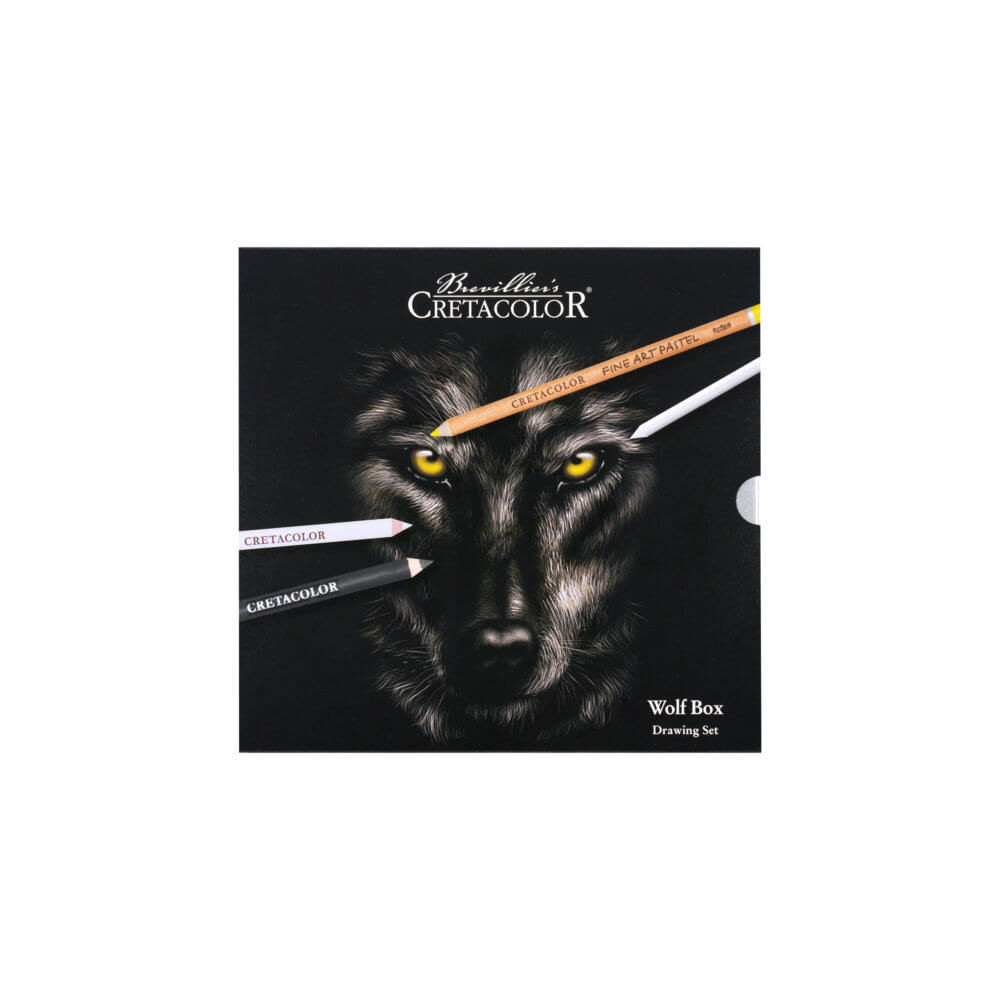 Wolf Box Drawing Set - Cretacolor - 25 pcs
