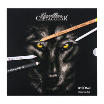 Zestaw do szkicowania Wolf Box w metalowej kasetce - Cretacolor - 25 szt.