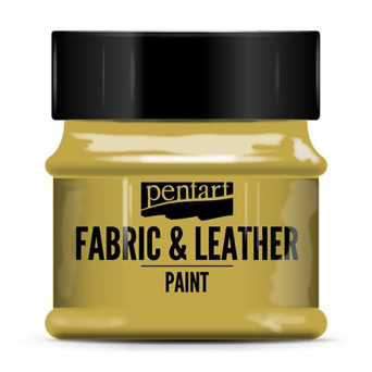 Paint for fabrics & leathers - Pentart - gold, 50 ml