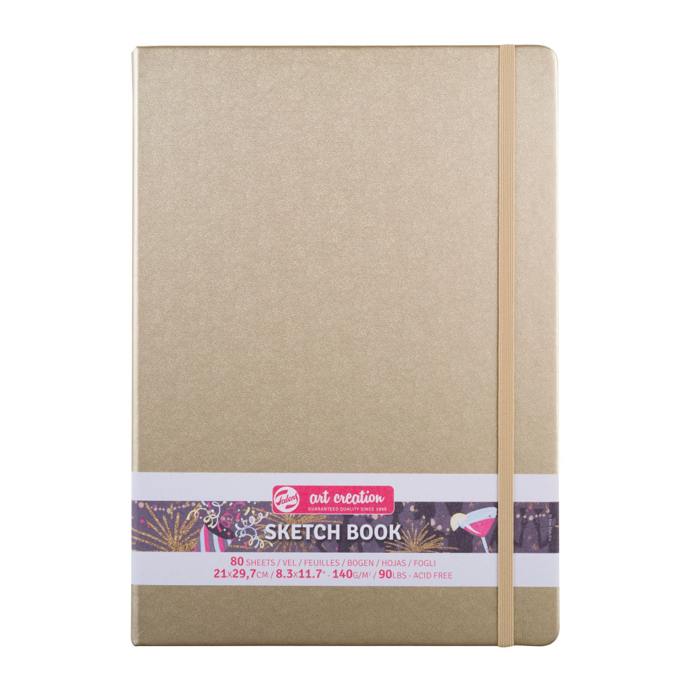 Sketch Book 21 x 29,7 cm - Talens Art Creation - White Gold, 140 g, 80 sheets