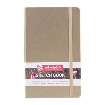 Sketch Book 13 x 21 cm - Talens Art Creation - White Gold, 140 g, 80 sheets