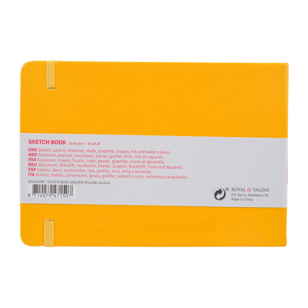Szkicownik 21 x 14,8 cm - Talens Art Creation - Golden Yellow, 140 g, 80 ark.