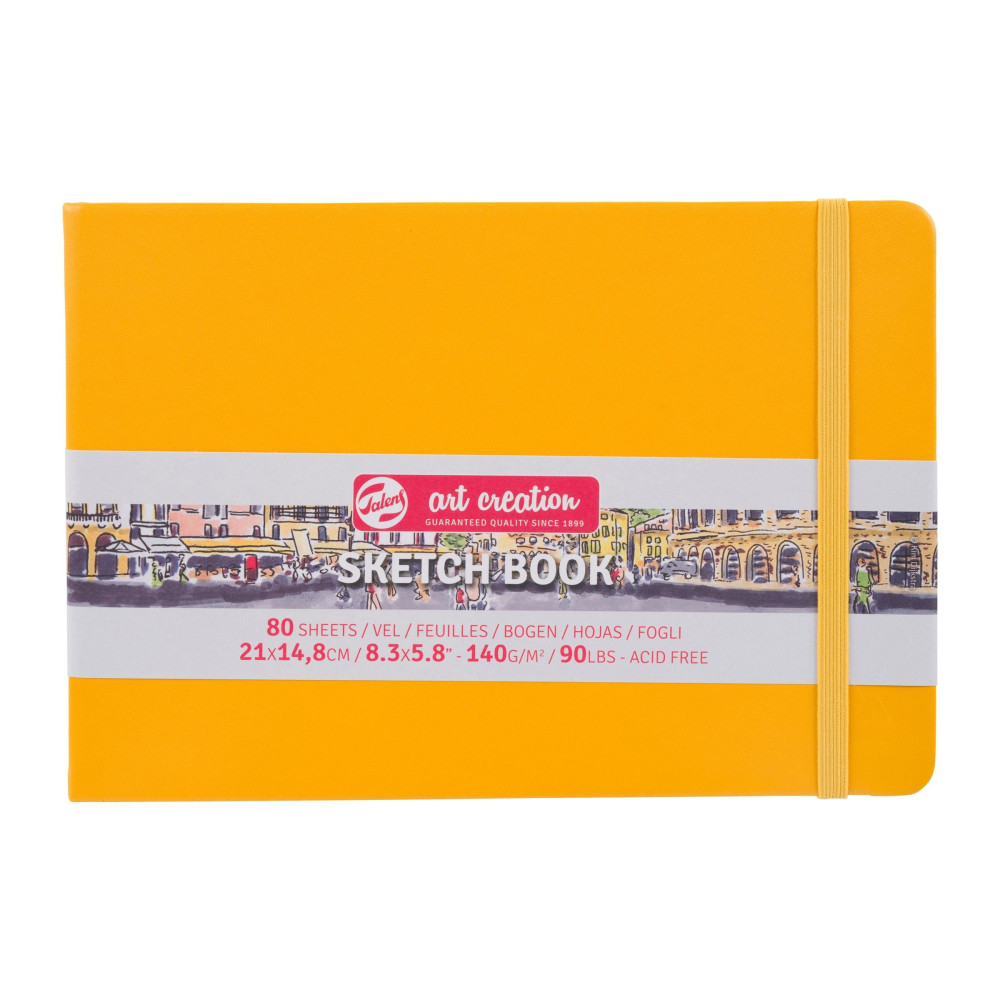 Szkicownik 21 x 14,8 cm - Talens Art Creation - Golden Yellow, 140 g, 80 ark.
