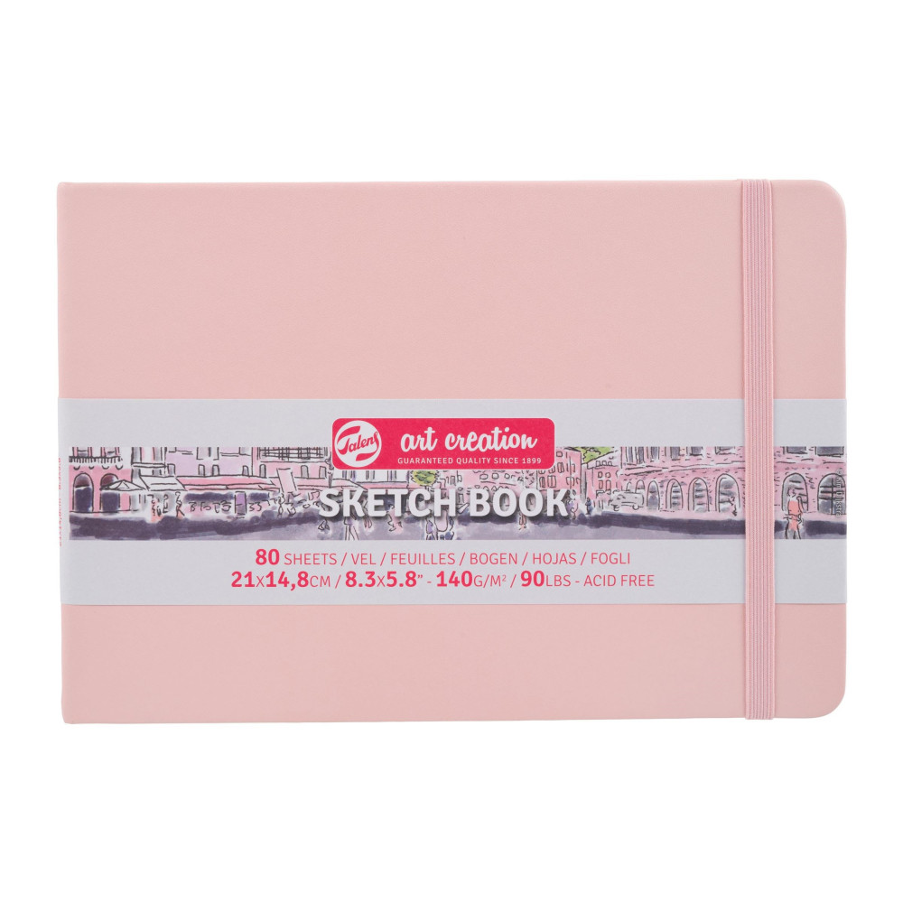 Szkicownik 21 x 14,8 cm - Talens Art Creation - Pastel Pink, 140 g, 80 ark.