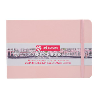 Sketch Book 21 x 14,8 cm - Talens Art Creation - Pastel Pink, 140 g, 80 sheets