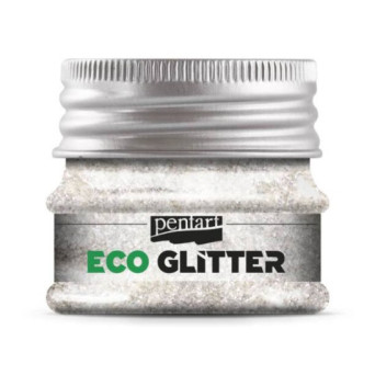 Eco Glitter - Pentart - silver, extra fine, 15 g
