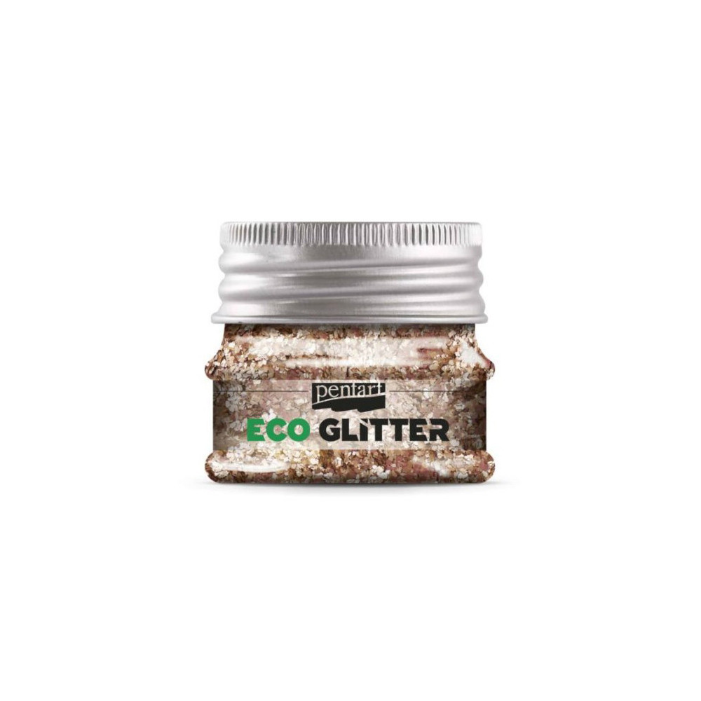 Eco Glitter - Pentart - rose gold, thick, 15 g