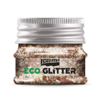Eco Glitter - Pentart - rose gold, thick, 15 g